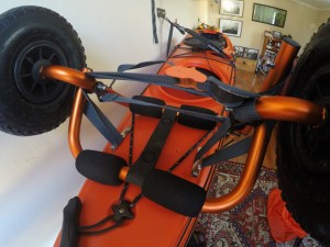 Wheels mounted on the outside